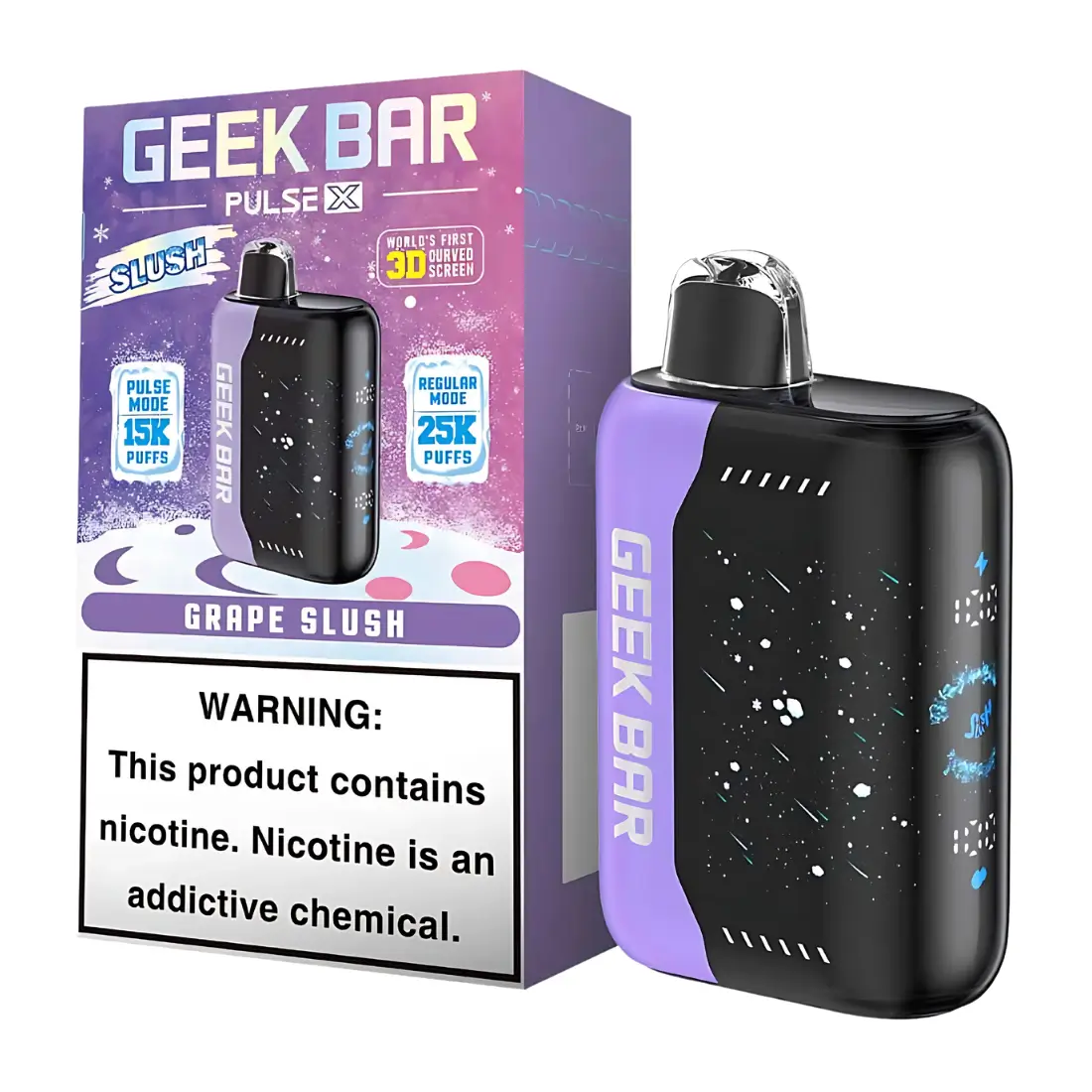 Geek-Bar-Pulse-X-Grape-Slush Grape Slush – Geek Bar Pulse X Disposable Vape