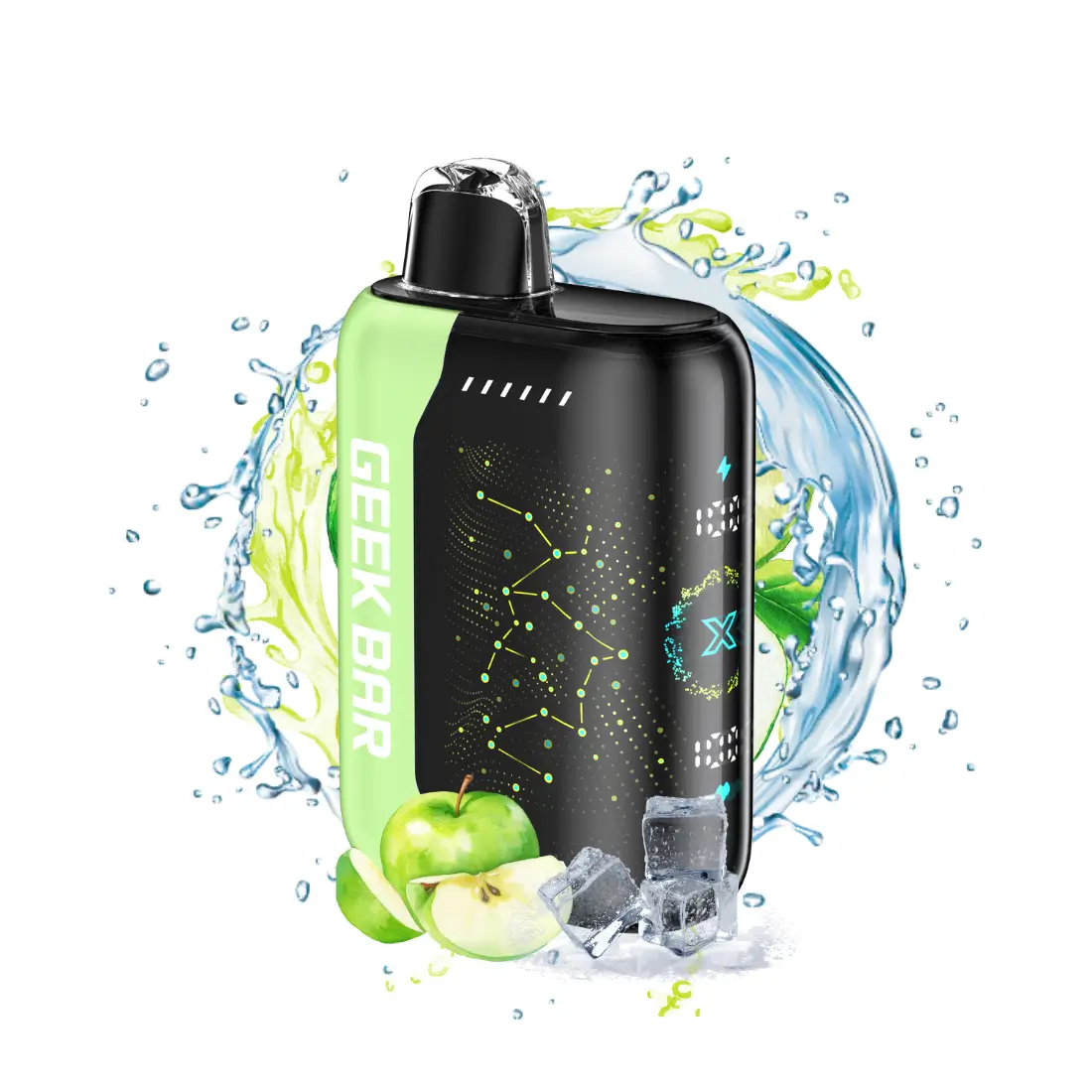 Geek-Bar-Pulse-X-Sour-Apple-Ice Sour Apple Ice ā Geek Bar Pulse X Disposable Vape