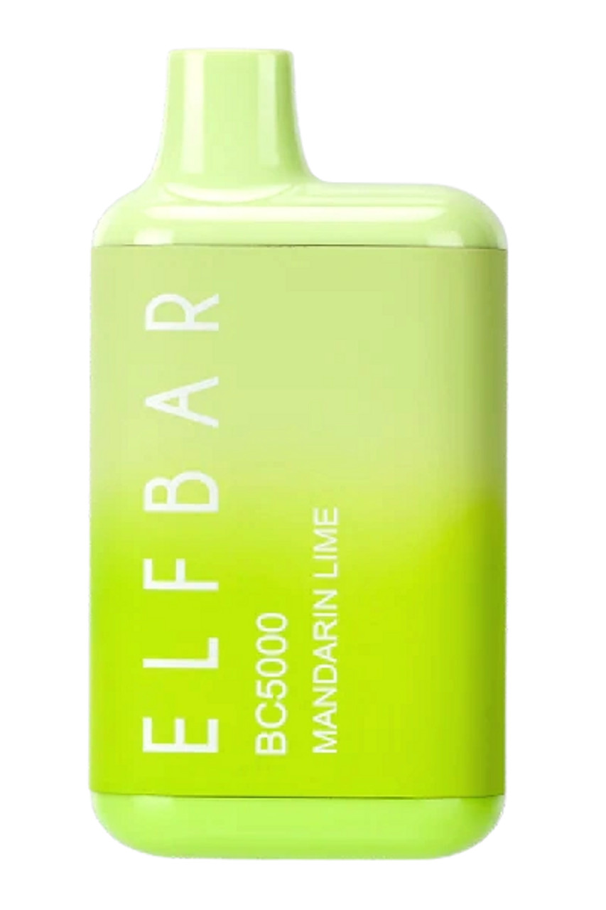 Elf Bar 5000 Disposable Vape - Mandarin Lime Elf Bar Mandarin Lime – BC5000 Disposable Vape (5000 Puffs, Rechargeable)