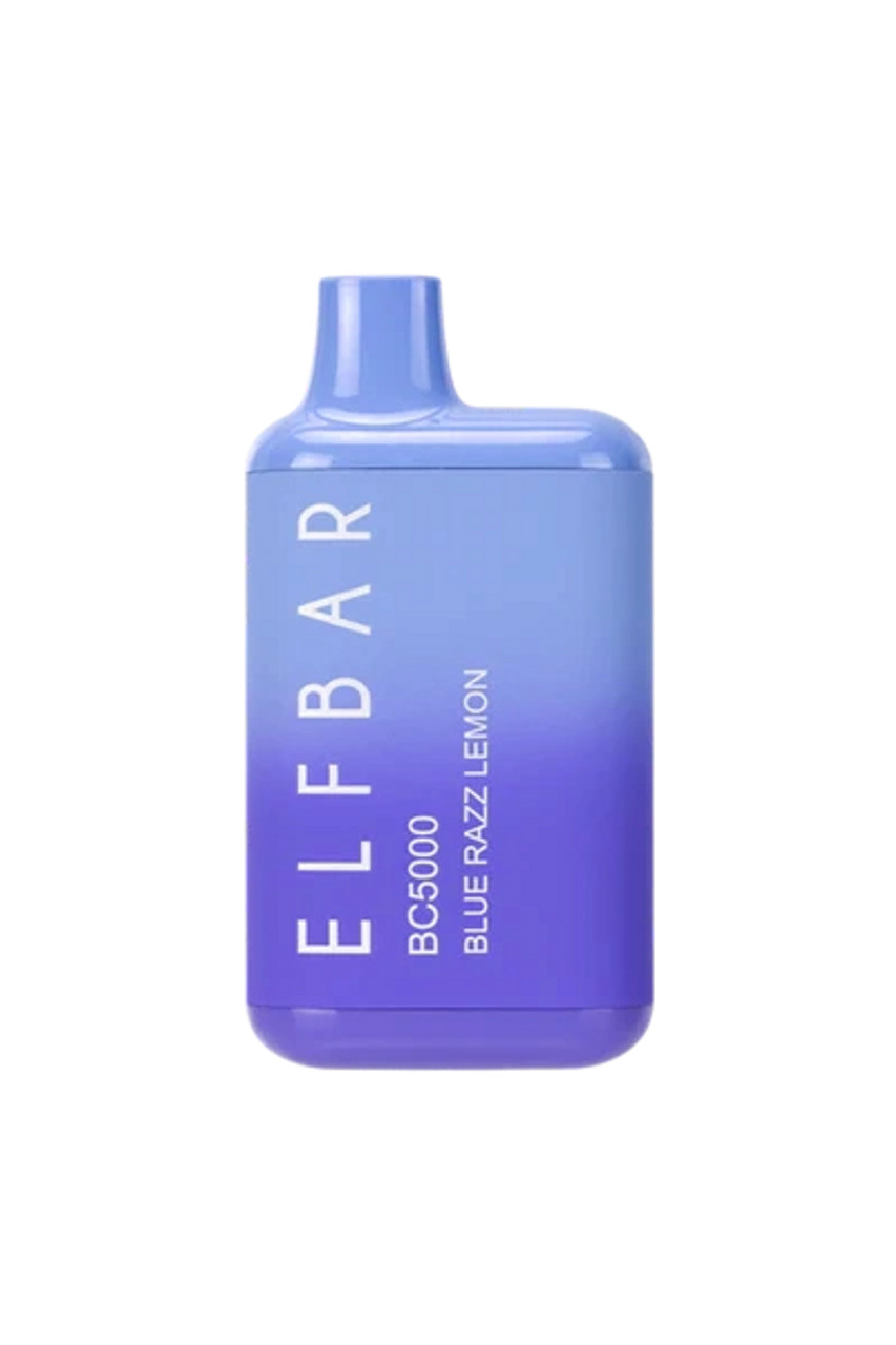 (ELF BAR) EB BC5000 Disposable Vape - 5000 puff - Blue Razz Lemon Elf Bar Blue Razz Lemon - BC5000 Disposable Vape