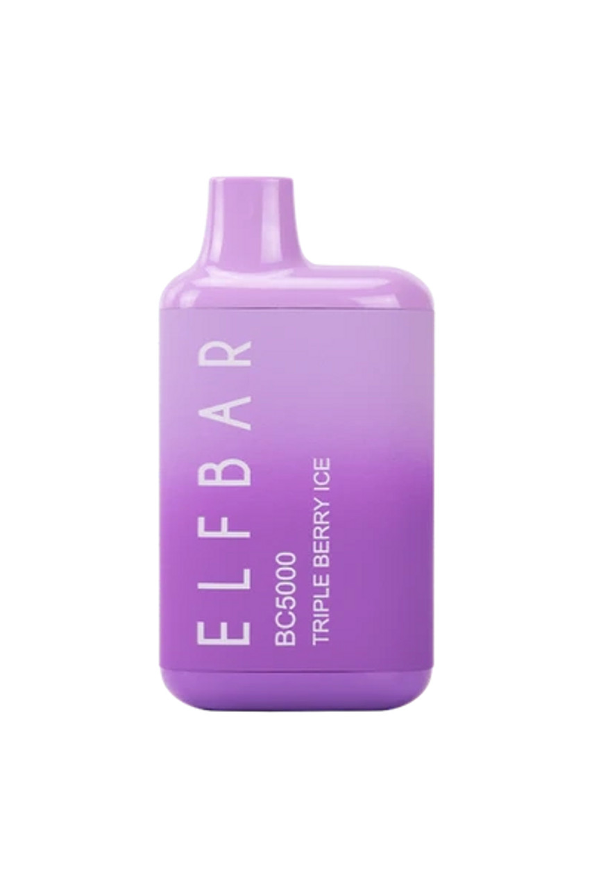 (ELF BAR) EB DESIGN BC5000 Disposable Vape - 5000 puff - Triple Berry Ice Elf Bar Triple Berry Ice - 5000 Puffs Disposable Vape