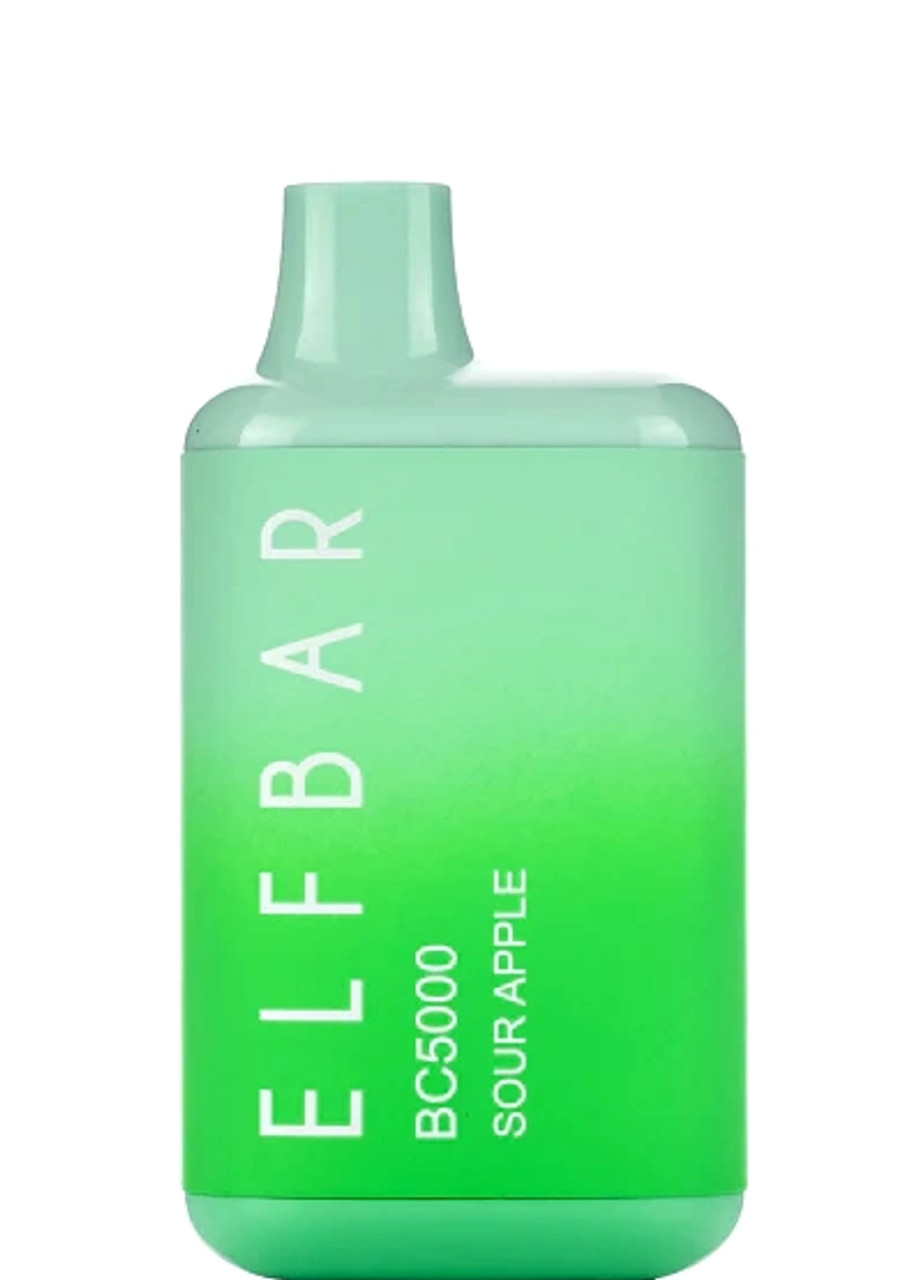 (ELF BAR) EBDesign BC5000 Disposable Vape - 5000 puff - Sour Apple Elf Bar Sour Apple - BC5000 Disposable Vape