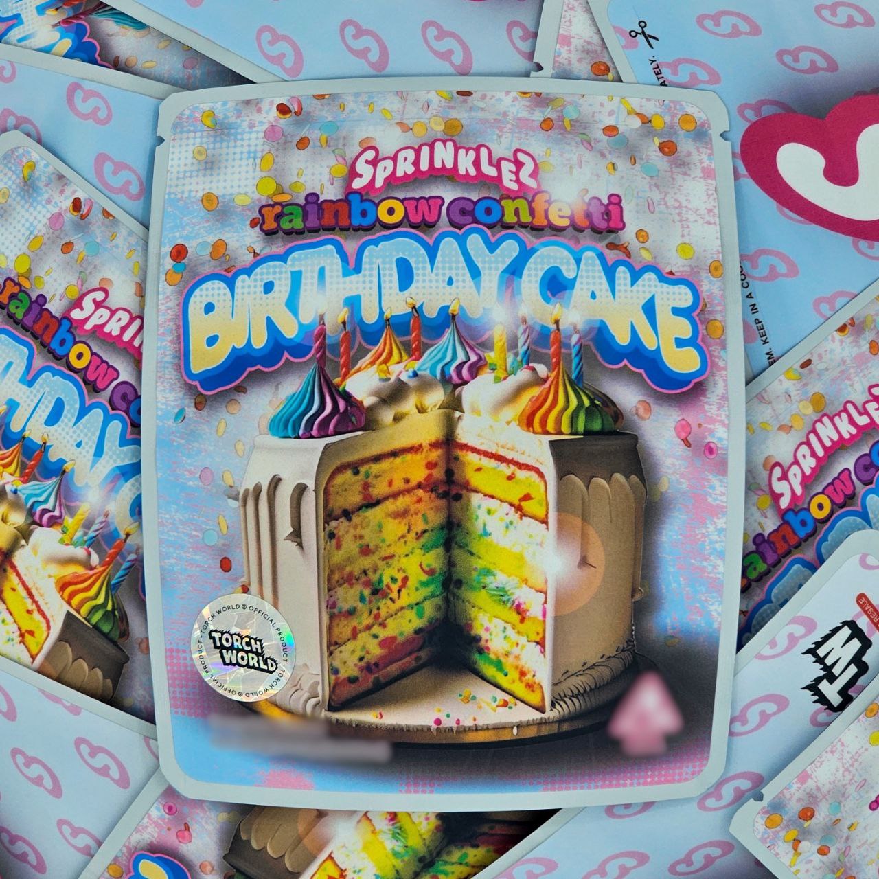 Rainbow Confetti Birthday Cake Sprinklez - Rainbow Confetti Birthday Cake