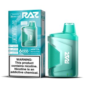 RAZ Spearmint Vape- CA6000 Disposable Vape (6000 Puffs) 5 RAZ Spearmint Vape- CA6000 Disposable Vape (6000 Puffs)