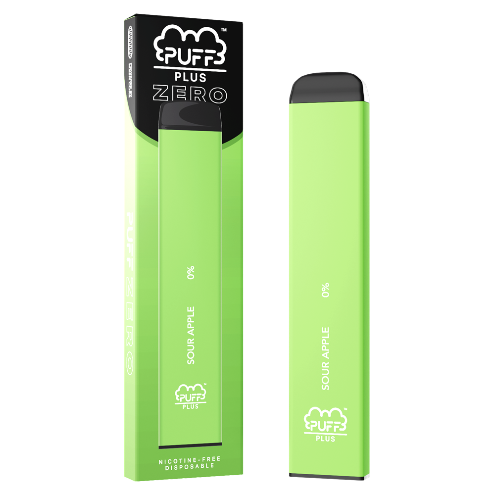 ZERO Sour Apple Sour Apple Vape - PUFF PLUS ZERO