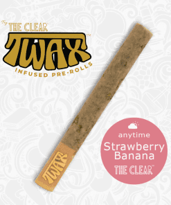 The Clear TWAX Infused Pre-roll 1g | Strawberry Banana