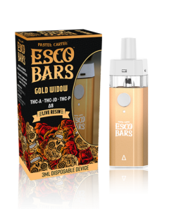 Esco Bars 3 Gram Live Resin Delta 8 Disposable -Gold Widow