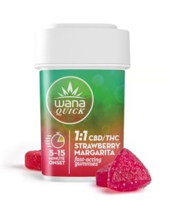 Wana 1:1 Strawberry Margarita Gummies – [20pk] (100mg CBD/100mg THC)