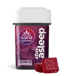 Wana Optimals Stay Asleep Dream Berry Gummies - [10pk] (200mg CBD/100mg THC/50mg CBN/50mg CBG)