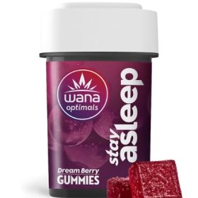 Wana Optimals Stay Asleep Dream Berry Gummies - [10pk] (200mg CBD/100mg THC/50mg CBN/50mg CBG)