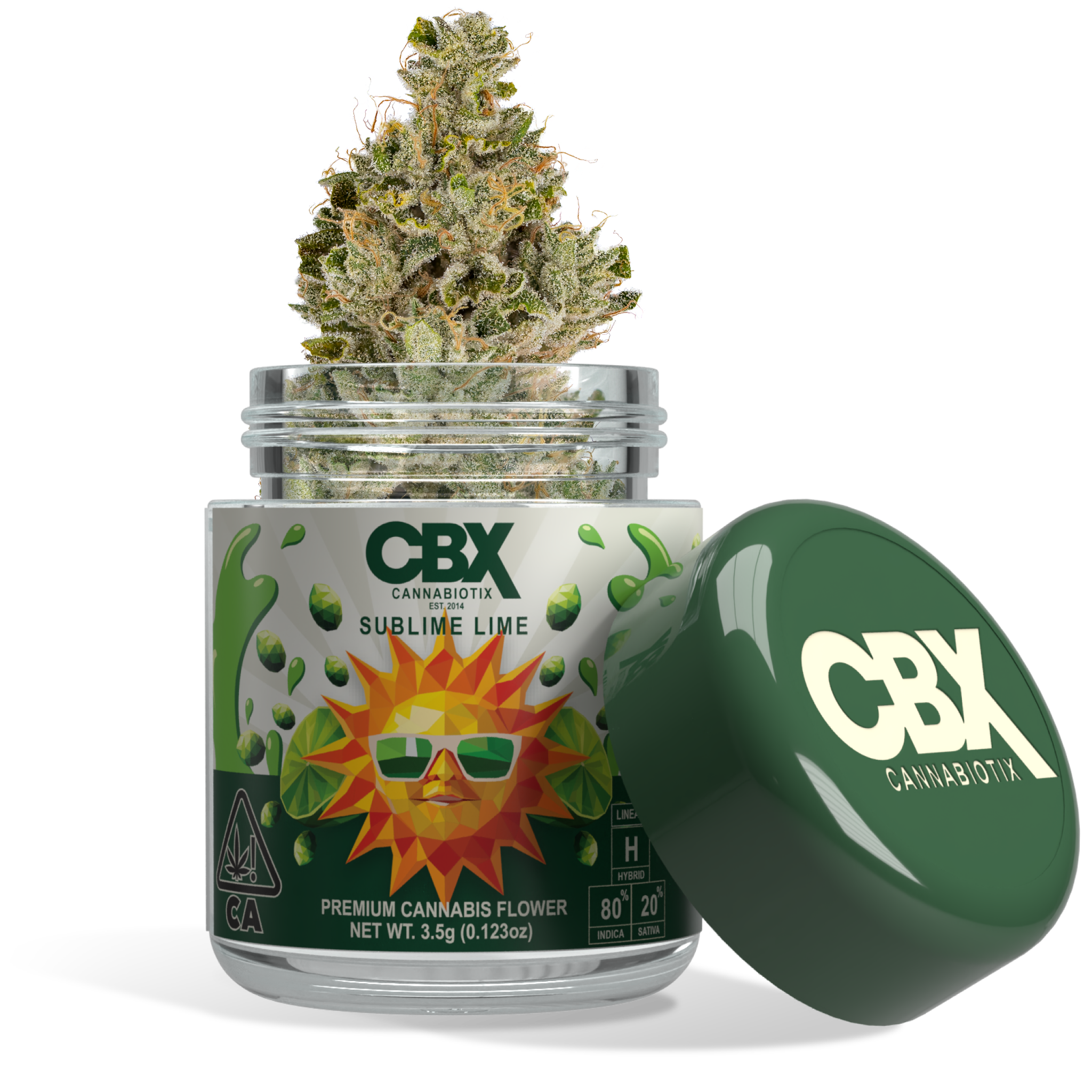 bacbfe74-2b0c-4b67-9cc3-f5b6b8f7b662 Cannabiotix Sublime Lime Strain - 3.5g