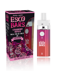 Esco Bars Delta 8 3g – Strawberry Napalm (Live Resin Disposable)