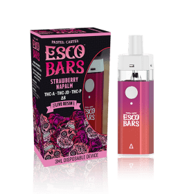 Esco Bars Delta 8 3g – Strawberry Napalm (Live Resin Disposable) 5 Esco Bars Delta 8 3g – Strawberry Napalm (Live Resin Disposable)