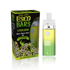 Esco Bars 3g Delta-8 Disposable – Citrus Kush (Live Resin Vape)