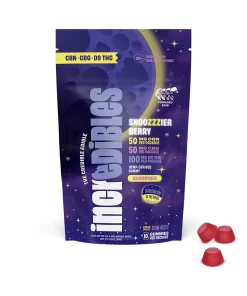 Snoozzzierberry Gummies – 100mg THC