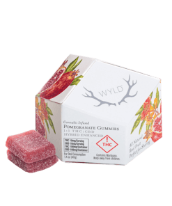 Wyld Pomegranate Gummies – 1:1 THC:CBD | 100mg THC + 100mg CBD