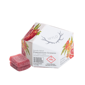Wyld Pomegranate Gummies – 1:1 THC:CBD | 100mg THC + 100mg CBD 5 Wyld Pomegranate Gummies – 1:1 THC:CBD | 100mg THC + 100mg CBD