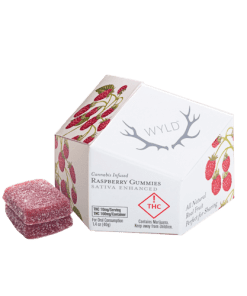 Wyld Raspberry Gummies – Sativa Enhanced | 100mg THC